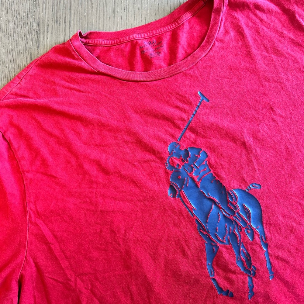 Polo Ralph Lauren Big Pony T Shirt Red Short Sleeve Mens 3XB